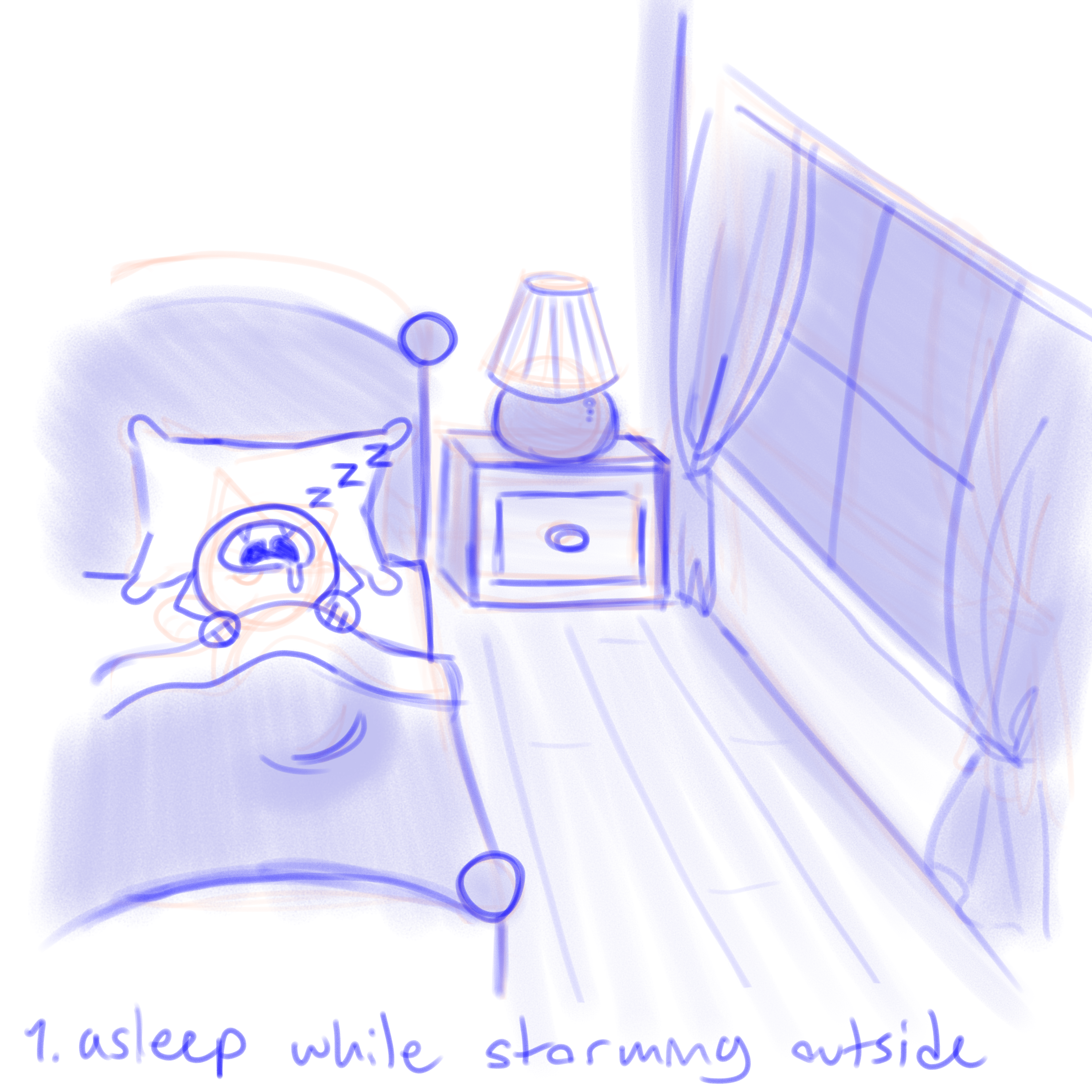 Storyboard panel 1 for Audio/Visual Sync